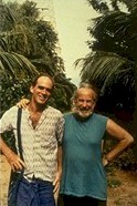 John Button and John Seed with temple planting